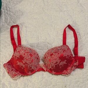 Victoria's Secret Red Lace Bra